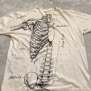 Iron First XL White Skeleton T-Shirt